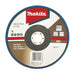 MAKITA 180mm ECONOMY FLAP DISC 60# ZIRCONIA D-63834