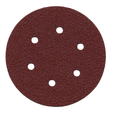 MAKITA SANDING DISC 150mm 80# GRIT BROWN HOOK AND LOOP 6 HOLE (10PK) P-37493