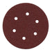 MAKITA SANDING DISC 150mm 80# GRIT BROWN HOOK AND LOOP 6 HOLE (10PK) P-37493