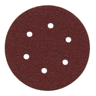 MAKITA SANDING DISC 150mm 100# GRIT BROWN HOOK AND LOOP 6 HOLE (10PK) P-37502