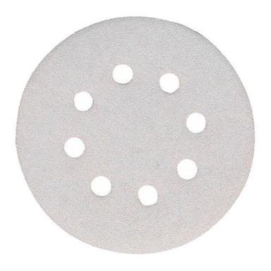 MAKITA SANDING DISC 125mm 240# / HOOK & LOOP WHITE PUNCHED - (50PK) P-37443