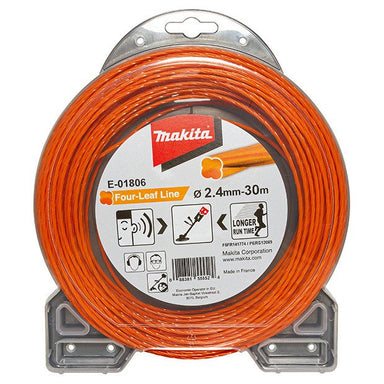 MAKITA FOUR LEAF SILENT NYLON LINE 2.4 x 30M E-01806