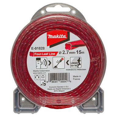 MAKITA FOUR LEAF SILENT NYLON LINE 2.7 x 15M E-01828
