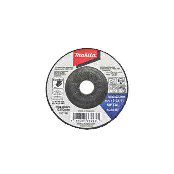 MAKITA 100mm x 2mm x 16mm FLEXIBLE METAL GRINDING WHEEL AC120 - (20PK) B-22084-20