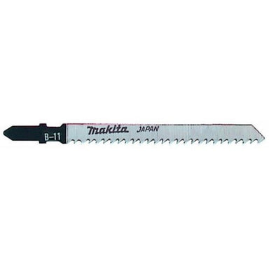 MAKITA JIGSAW BLADE B-11 - BAYONET TYPE - (5PK)- HCS 9tpi / Fine cut / Wood & Laminate 3-60mm A-85634