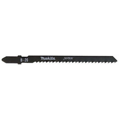 MAKITA JIGSAW BLADE B-26 - BAYONET TYPE - (5PK)- HCS 9tpi / Rough Scroll cut / Wood 3-60 / Alu & Metal 3-10mm  A-85771