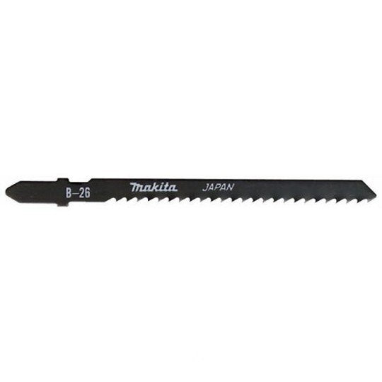 MAKITA JIGSAW BLADE B-26 - BAYONET TYPE - (5PK)- HCS 9tpi / Rough Scroll cut / Wood 3-60 / Alu & Metal 3-10mm  A-85771