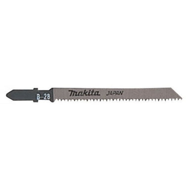 MAKITA JIGSAW BLADE B-28 - BAYONET TYPE - (5PK)- HSS 16tpi / Fine cut / Wood & Laminate 2-50mm A-80391