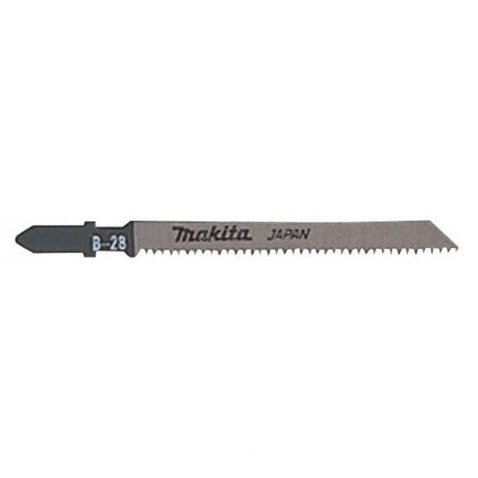 MAKITA JIGSAW BLADE B-28 - BAYONET TYPE - (5PK)- HSS 16tpi / Fine cut / Wood & Laminate 2-50mm A-80391