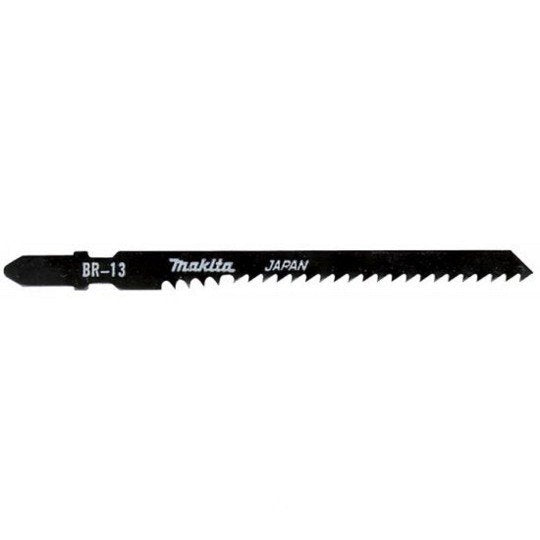 MAKITA JIGSAW BLADE BR13 - BAYONET TYPE - (5PK)- HCS 9tpi / Fast Fine cut / Wood 5-65mm A-85793