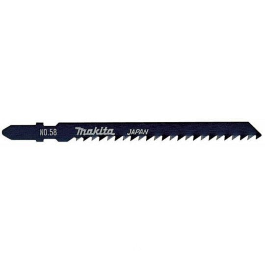 MAKITA JIGSAW BLADE NO:58 - BAYONET TYPE - (5PK)- HCS 8tpi / Fast Rough cut / Wood 4-65mm A-86577