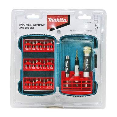 MAKITA NO.6 - 4 WAY DRIVER AND BIT SET (27PC)  P-64777