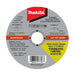 MAKITA 115mm x 1.2mm x 22.23mm - STANDARD INOX CUTTING DISC WA60T - (12PC) TIN D-20529-12