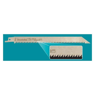 MAKITA RECIPRO BLADE Bi-M 225mm - 15TPI - (1PC) - PVC / BAMBOO B-57392