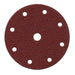 MAKITA SANDING DISC 150mm 150# / HOOK & LOOP BROWN PUNCHED - (10PK) P-31968