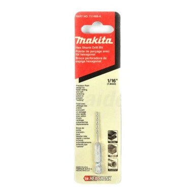 MAKITA HSS G-SERIES METAL DRILL BIT 1/16" x 63mm - (1PC) - PERFORMANCE  711469-A