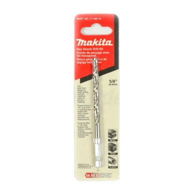 MAKITA HSS G-SERIES METAL DRILL BIT 1/4X 112mm - (1PC) - PERFORMANCE 711481-A