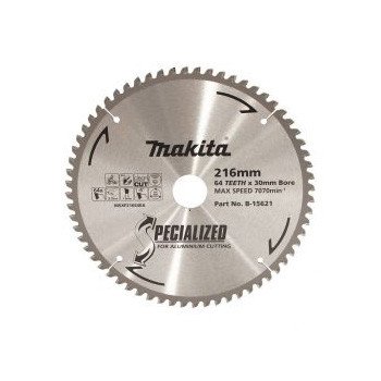 MAKITA ALUMINIUM TCT SAW BLADE 216mm x 30mm x 64T B-15621