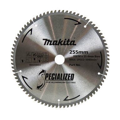 MAKITA ALUMINIUM TCT SAW BLADE 255mm x 25.4mm x 100T B-15643