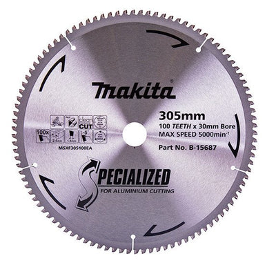 MAKITA ALUMINIUM TCT SAW BLADE 305mm x 30/25.4mm x 100T B-15687