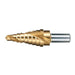 MAKITA 1/8" - 1/2" TIN STEP DRILL BIT - 1/4 HEX SHANK B-31099