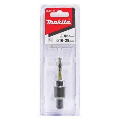 MAKITA SHEET METAL HOLESAW ADAPTOR 9.5mm SHAFT B-36120