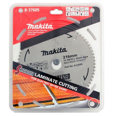 MAKITA LAMINATE TCT SAW BLADE 216mm x 30mm x 72T B-37605