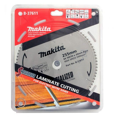MAKITA LAMINATE TCT SAW BLADE 255mm x 30mm x 84T B-37611