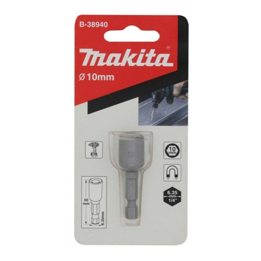 MAKITA 10mm x 50mm - M6 MAGNETIC NUTSETTER (1PC)  B-38940