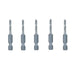 MAKITA HSS R-SERIES RIVET DRILL BIT 3.3mm x 50mm - 1/4" HEX DRIVE - (5PK) - STANDARD B-39089
