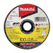 MAKITA 100mm x 0.8mm x 16mm - ELITE INOX ULTRA THIN CUTTING DISC Z60T - (12PK) B-46969-12