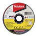 MAKITA 115mm x 0.8mm x 22.23mm - ELITE INOX ULTRA THIN CUTTING DISC Z60T - (12PK) B-46975-12