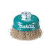MAKITA CUP BRUSH BRASS-COAT 100mm DIA M14 x 2mm D-55376