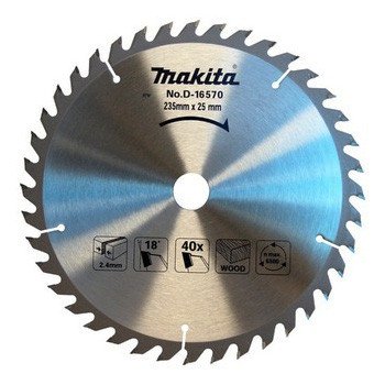 MAKITA STANDARD TCT SAW BLADE 235mm x 25mm x 40T D-16570