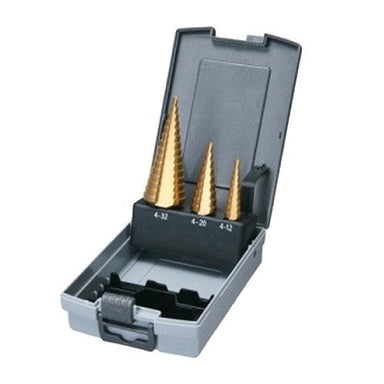 MAKITA STEP DRILL BIT SPIRAL FLUTE TIN  (3PC)S SET D-41903