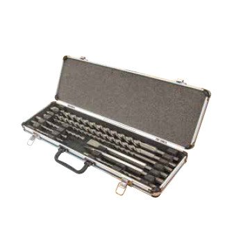 MAKITA STANDARD SDS-PLUS DRILL & CHISEL ASSORTMENT SET - (10PC) - ALUMINIUM CASE D-42092