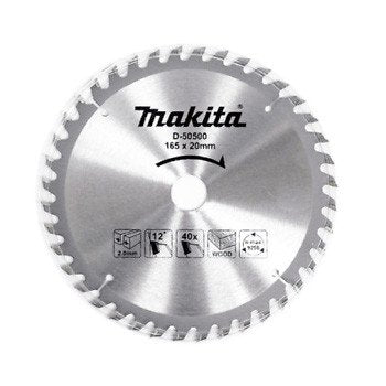 MAKITA ECONOMY TCT SAW BLADE 165mm x 20mm x 40T D-50500