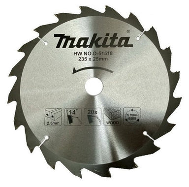 MAKITA ECONOMY TCT SAW BLADE 235mm x 25mm x 20T D-51518