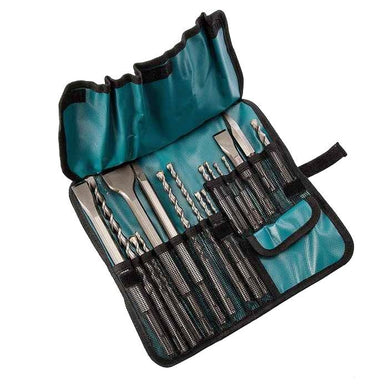 MAKITA STANDARD SDS PLUS DRILL & CHISEL ASSORTMENT SET - (17PC)- TEXTILE CASE D-53073