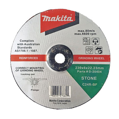 MAKITA 100mm x 6mm x 16mm D/C MASONRY GRINDING DISC C24R - (5PK) D-20351-5