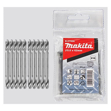 MAKITA HSS DBL END DRILL BIT 3.1mm x 49mm (10PK) - STANDARD B-26886