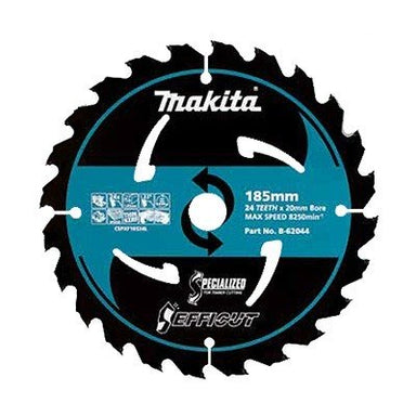 MAKITA EFFICUT TCT SAW BLADE 185mm x 20 x 24T  B-62044