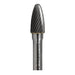 MAKITA 3/8" x 3/4" - 1/4" SHANK - TREE ROUND NOSE TC BURR DIAMOND CUT - (10PK) B-53039-10