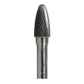 MAKITA 3/8" x 3/4" - 1/4" SHANK - TREE ROUND NOSE TC BURR ALLOY CUT -  (1PC) B-53045