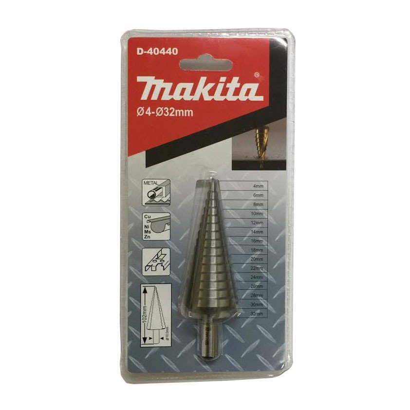 MAKITA 4-32mm HSS STEP DRILL BIT D-40440